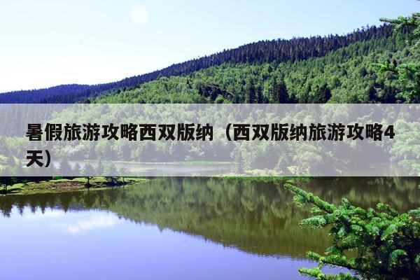 暑假旅游攻略西双版纳（西双版纳旅游攻略4天）