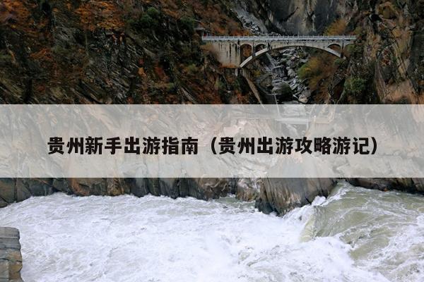 贵州新手出游指南（贵州出游攻略游记）