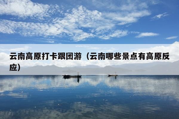 云南高原打卡跟团游（云南哪些景点有高原反应）