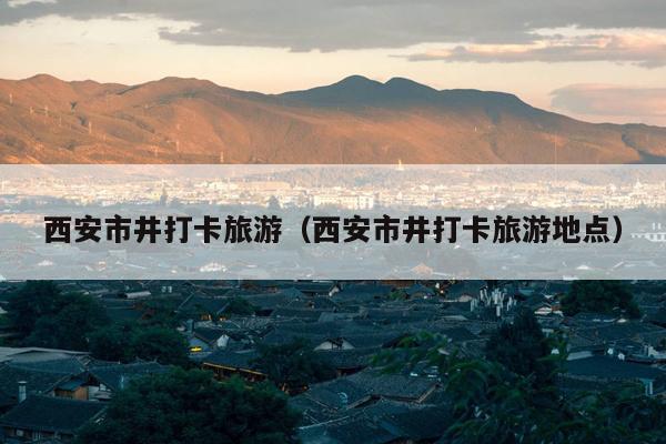 西安市井打卡旅游（西安市井打卡旅游地点）