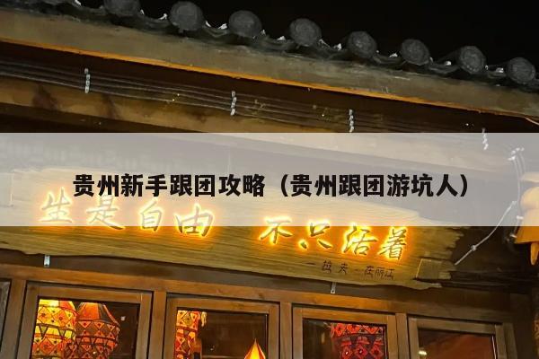 贵州新手跟团攻略（贵州跟团游坑人）