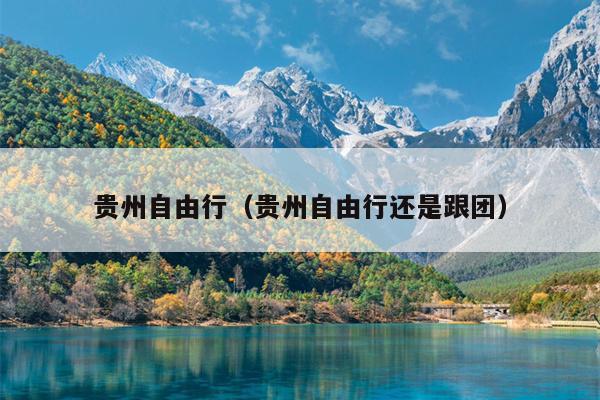 贵州自由行（贵州自由行还是跟团）