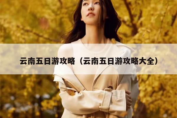 云南五日游攻略（云南五日游攻略大全）