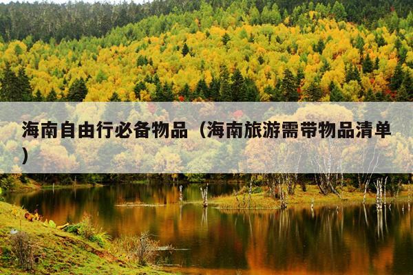 海南自由行必备物品（海南旅游需带物品清单）